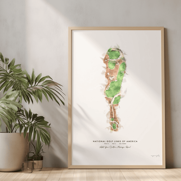 National Golf Links of America Golf Gift - Print of Hole 3 “Alps”