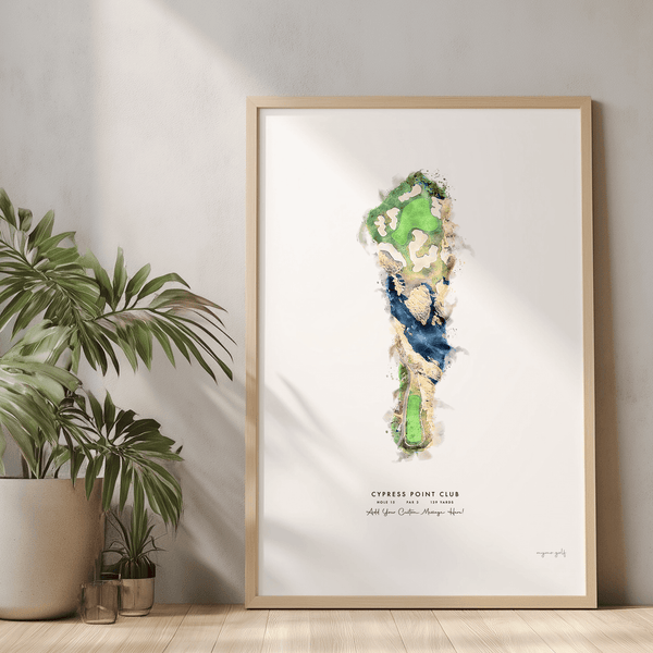 Cypress Point Club Golf Gift - Print of Hole 15