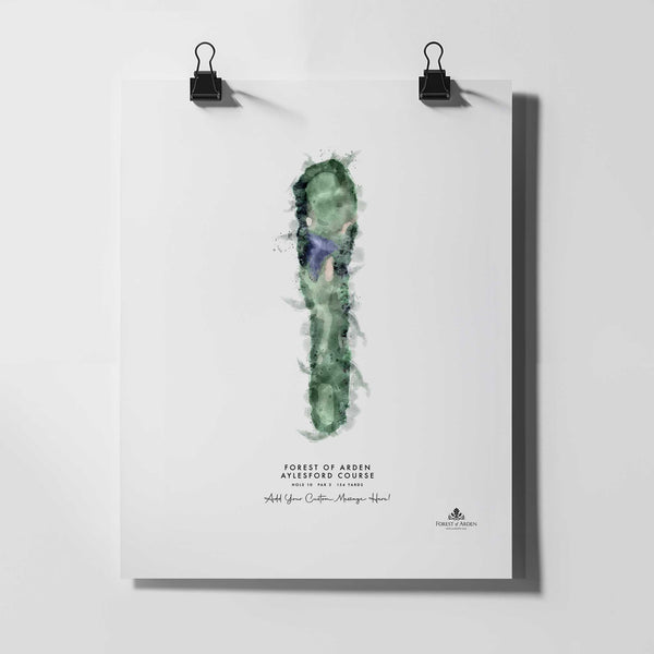 Forest of Arden - Personalised Print of Hole 10 (Aylesford Course)