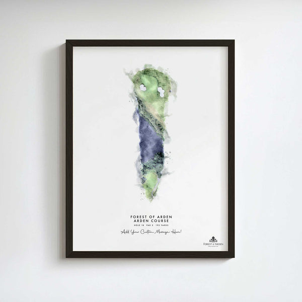 Forest of Arden – Personalised Print of Hole 18 (Arden Course)