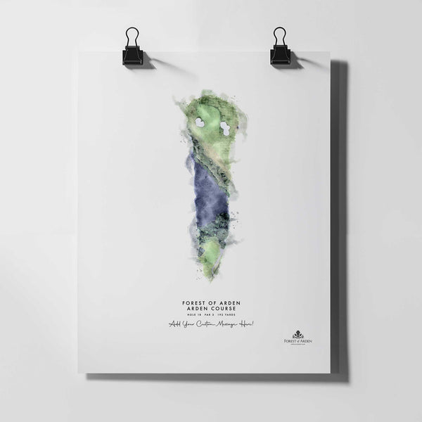 Forest of Arden – Personalised Print of Hole 18 (Arden Course)