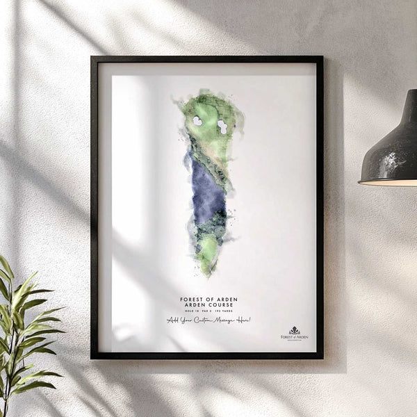 Forest of Arden – Personalised Print of Hole 18 (Arden Course)