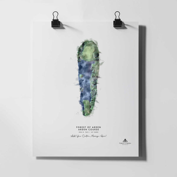 Forest of Arden – Personalised Print of Hole 8 (Arden Course)