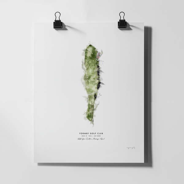 Formby Golf Gift - Print of Hole 18