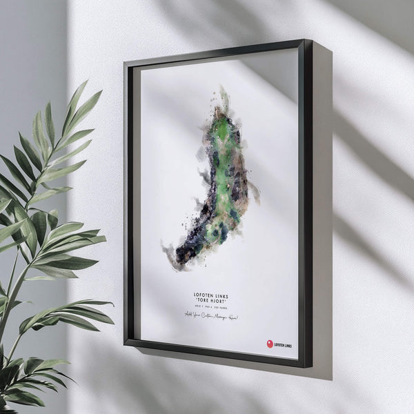 Lofoten Links - Personalised Print of Hole 1, Tore hjort