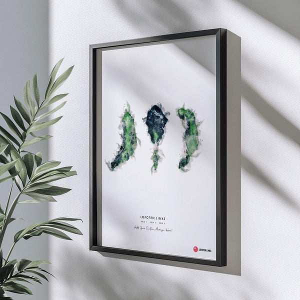 Lofoten Links – Personalised Print of Holes 1,2 and 3