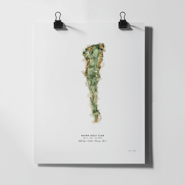 Nairn Golf Gift - Print of Hole 9 'Ice House'