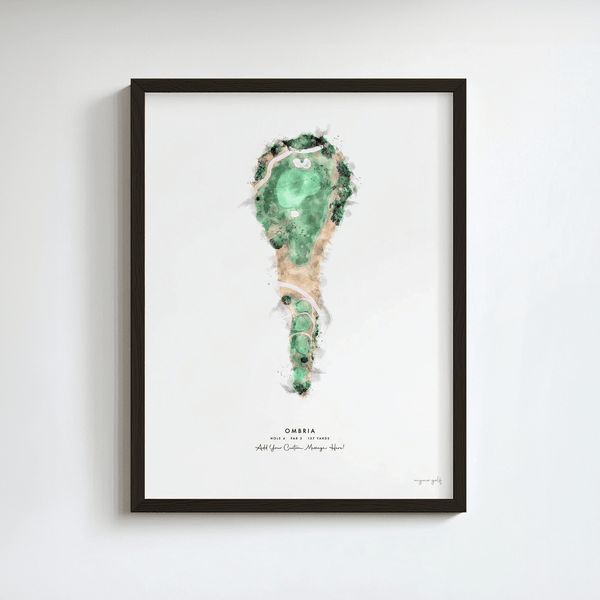 Ombria Golf Gift - Print of Hole 4