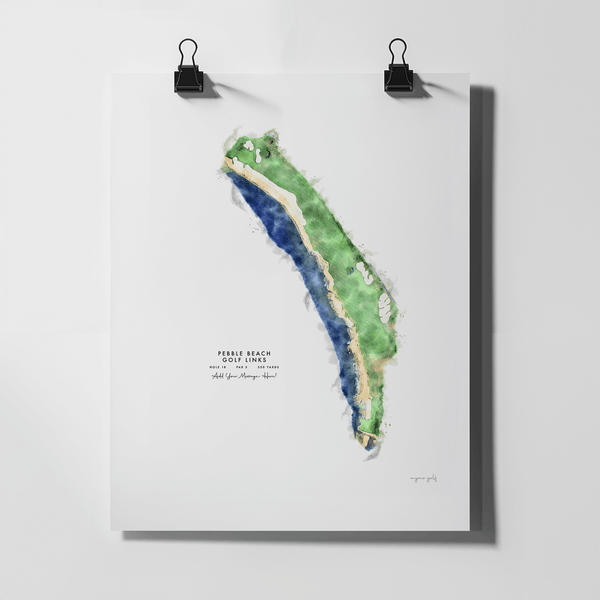 Pebble Beach 18th Hole Artwork – Iconic 18th Hole Print