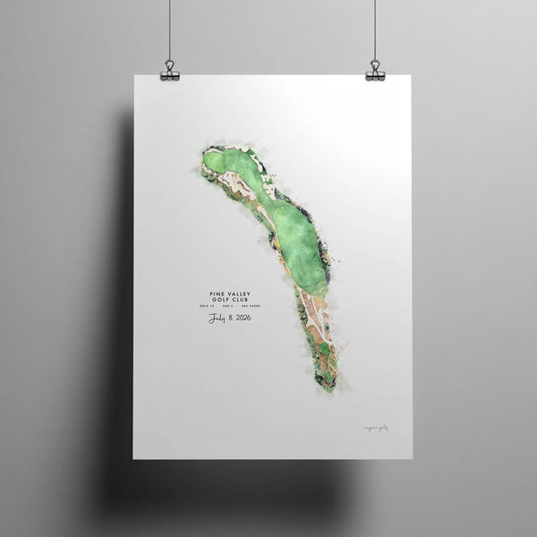 Pine Valley Golf Gift | Custom Hole 13 Print — Mymo