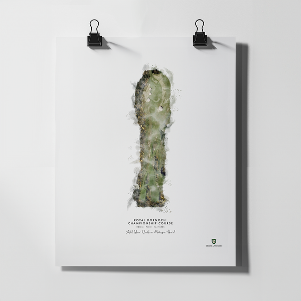 Royal Dornoch - Print of Hole 6 (Championship Course)