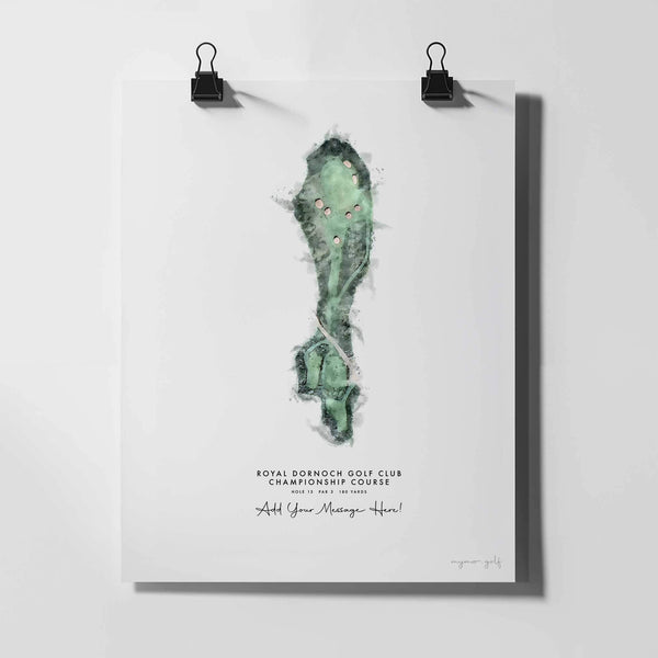 Royal Dornoch - Print of Hole 13