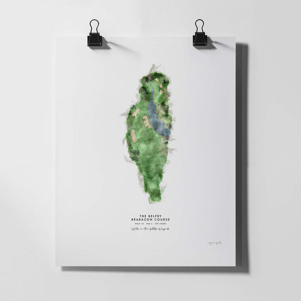 The Belfry Golf Gift - Print of Hole 10, Brabazon Course