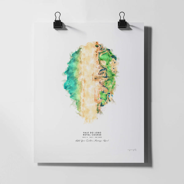 Vale Do Lobo Golf Gift - Print of Hole 16, Royal Course