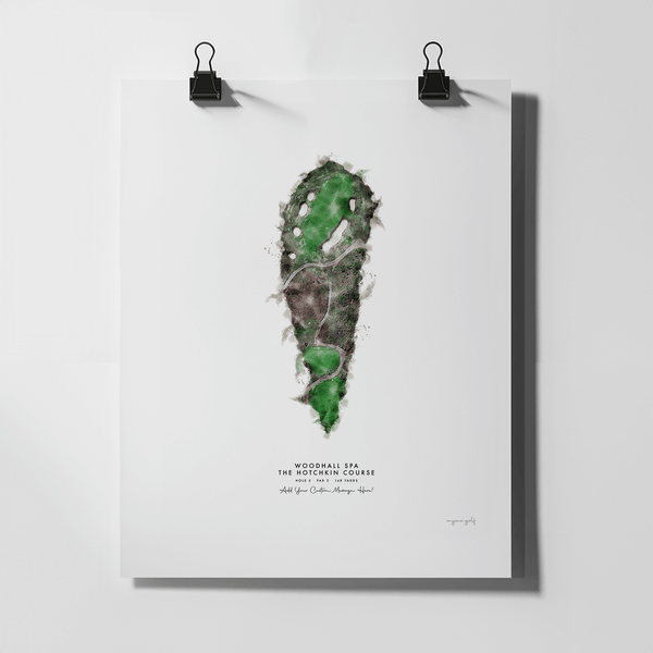 Woodhall Spa Golf Gift - Print of Hole 5, Hotchkin Course