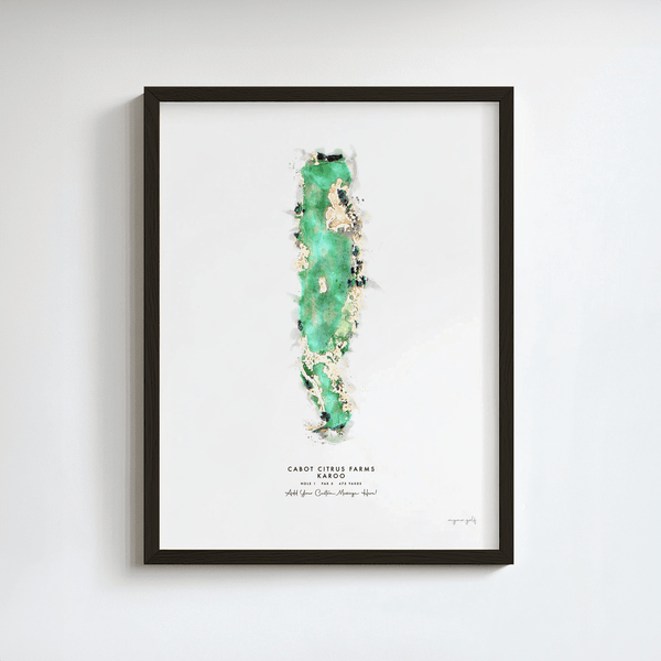 Citrus Farms Golf Gift - Print of Hole 1, Karoo