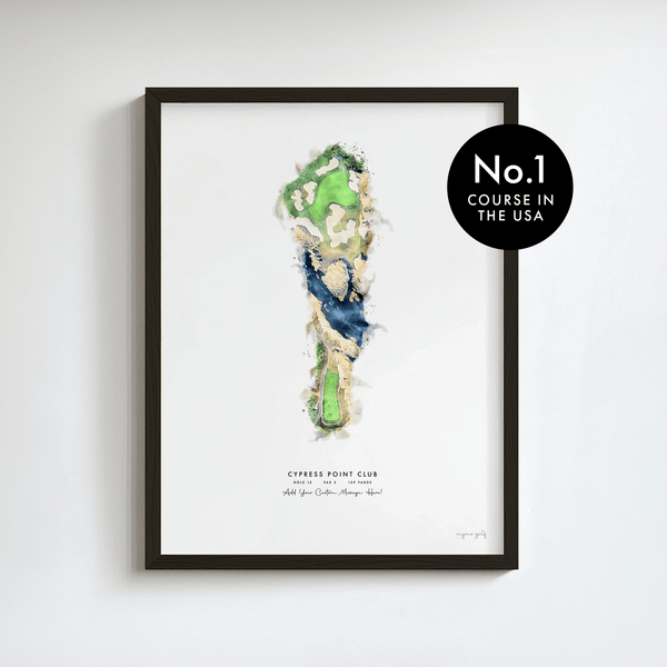 Cypress Point Club Golf Gift - Print of Hole 15
