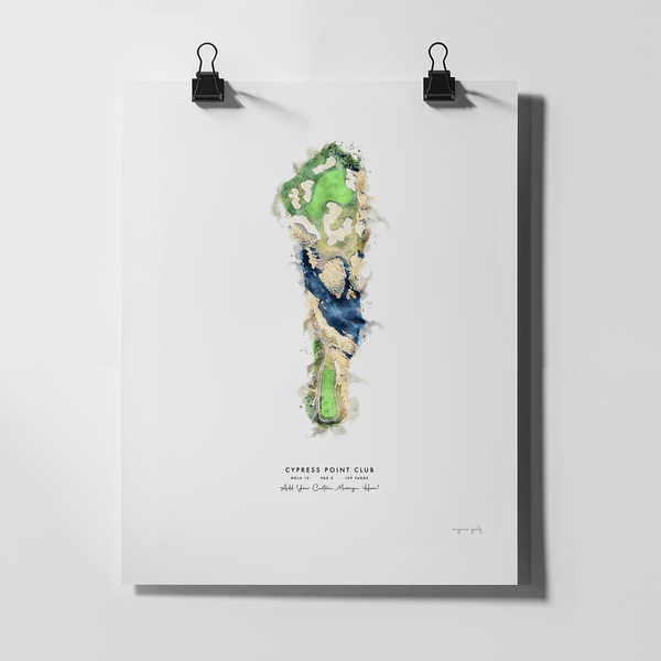 Cypress Point Club Golf Gift - Print of Hole 15