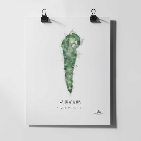 Forest of Arden Golf Gift – Personalised Print of Hole 12 (Aylesford Course)