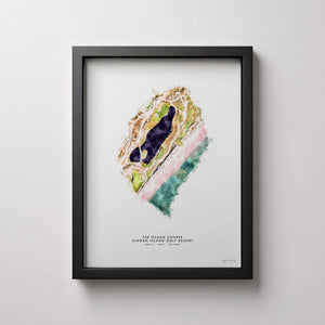 Kiawah Island Ocean Course Golf Gift - Print of Hole 17 golf art print