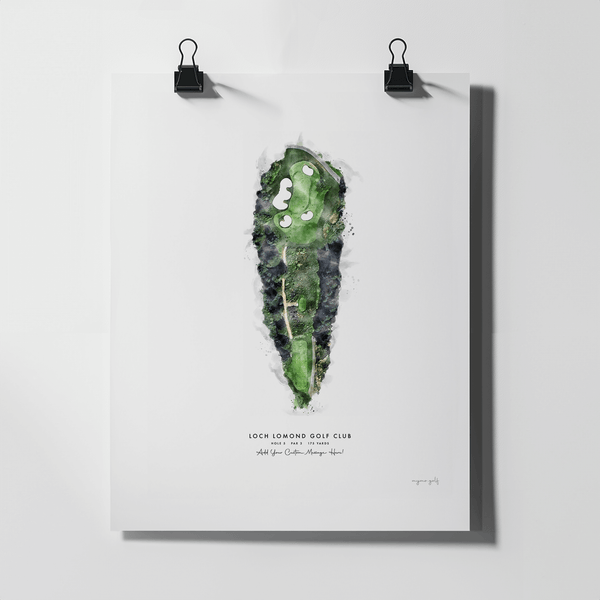 Loch Lomond Golf Gift - Print of Hole 5 'Creinch'
