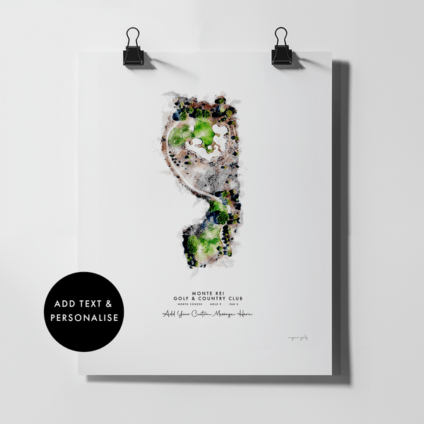 Monte Rei Golf Gift - Print of Hole 9