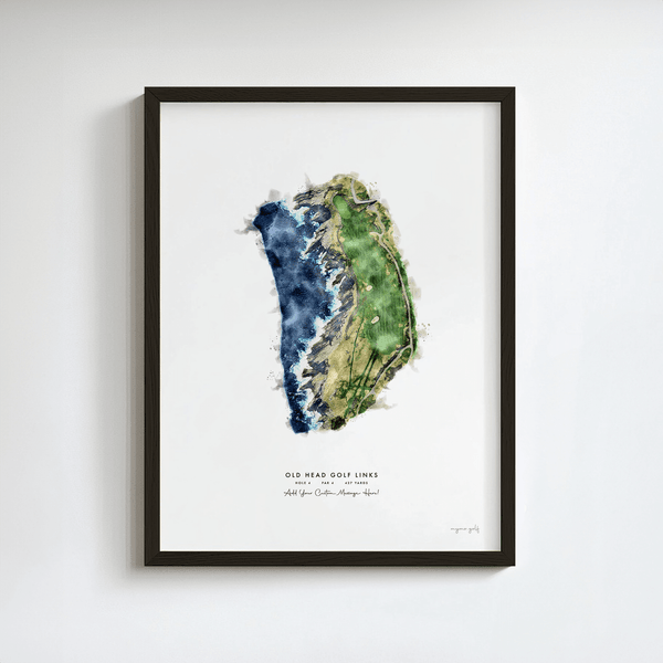 Old Head Golf Links Golf Gift - Print of Hole 4