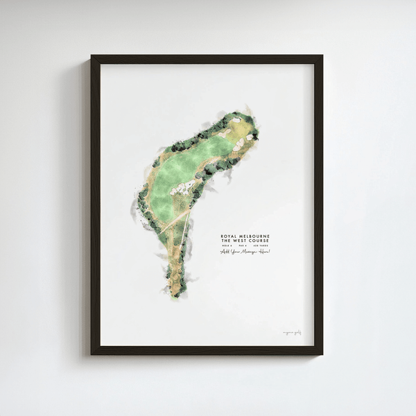 Royal Melbourne Golf Gift - Print of Hole 6, West Course