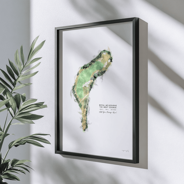 Royal Melbourne Golf Gift - Print of Hole 6, West Course