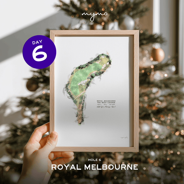 Royal Melbourne Golf Gift - Print of Hole 6, West Course