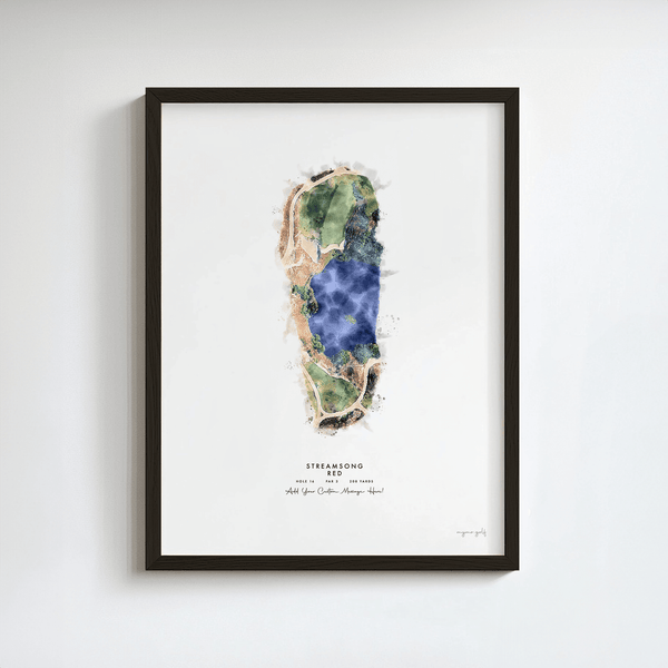Streamsong Golf Gift - Print of Hole 16, Red Course