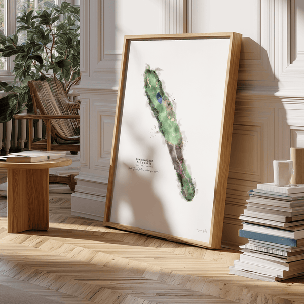 Sunningdale Golf Gift - Print of Hole 5, Old Course
