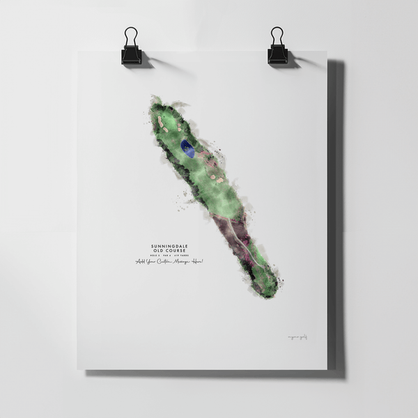Sunningdale Golf Gift - Print of Hole 5, Old Course